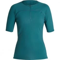 NRS Women's H2Core Rashguard Short-Sleeve Shirt Womens Thermal Layering