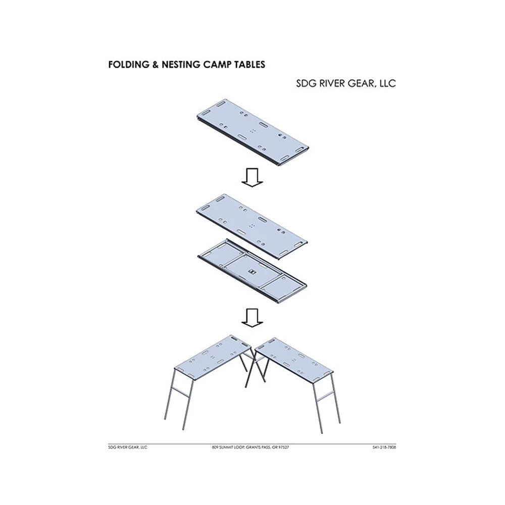 SDG River Gear Camp & Kitchen SDG Nesting Camp Tables 4 SDG River Gear Camp & Kitchen SDG Nesting Camp Tables