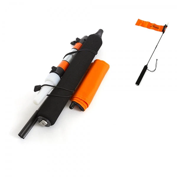 Hobie VisiCarbon Safety Flag / Light Combo Kayak Fishing Accessories 1 Hobie VisiCarbon Safety Flag / Light Combo Kayak Fishing Accessories
